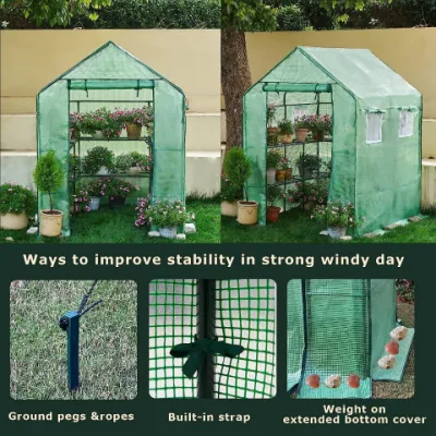 Garden Greenhouse with 10 Sturdy Shelves, 20 PCS T